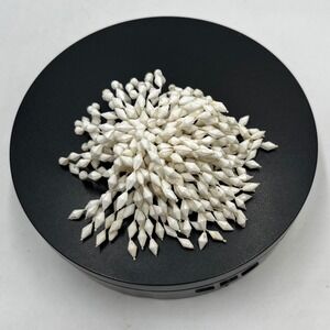Vintage White Plastic
Chrysanthemum Flower Cluster Dangling‎ Cha Cha Brooch